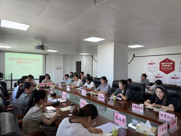 高新區婦聯(lián)召開(kāi)2025年度上半年總結暨集中學(xué)習大會(huì )